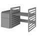 Bellamy UP! Grey 70 x 120/160 cm 2-in-1 Meegroei Ledikant en Commode incl. Lade
