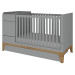 Bellamy UP! Grey 70 x 120/160 cm 2-in-1 Meegroei Ledikant en Commode incl. Lade