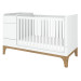 Bellamy UP! White 70 x 120/160 cm 2-in-1 Meegroei Ledikant en Commode