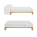 Bellamy UP! White 70 x 120/160 cm 2-in-1 Meegroei Ledikant en Commode