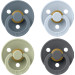Bibs Petrol/Sage/Baby Blue/Iron 0-6 mnd 4 stuks Fopspeen 110461