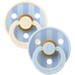 Bibs Studio Baby Blue/Dusty Blue 0-6 mnd 2 Stuks Fopspeen 11022103