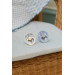 Bibs Studio Baby Blue/Dusty Blue 0-6 mnd 2 Stuks Fopspeen 11022103