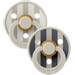 Bibs Studio Sand Mix 0-6 mnd 2 Stuks Fopspeen 11022105