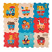 Bieco Dieren Trein Schuimrubberen 9 stuks Puzzel Mat 19003763