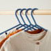 Bieco Kledinghangers Kunststof Classic Blauw 8 stuks 04014140