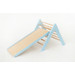 Luna Toys Blauw Houten Klimrek met Glijbaan LU-36967