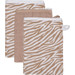 Blush & Blossom Zebra 15 x 21 cm 3 Stuks Hydrofiel Washandjes TR-BB443402