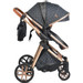 Cangaroo Alma Dark Grey 3-in-1 Combi Kinderwagen incl. i-Size Autostoel