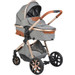 Cangaroo Alma Dark Grey 3-in-1 Combi Kinderwagen incl. i-Size Autostoel