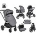 Cangaroo Christiano Dark Grey 3-in-1 Kinderwagen incl. i-Size Autostoel 110921