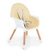Cangaroo Gelato Beige 2-in-1 Houten Kinderstoel