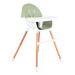 Cangaroo Gelato Green 2-in-1 Houten Kinderstoel
