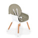 Cangaroo Gelato Grey 2-in-1 Houten Kinderstoel