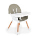 Cangaroo Gelato Grey 2-in-1 Houten Kinderstoel