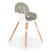 Cangaroo Gelato Grey 2-in-1 Houten Kinderstoel