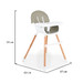 Cangaroo Gelato Grey 2-in-1 Houten Kinderstoel