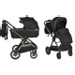 Cangaroo iClick Black 2-in-1 Kinderwagen Incl. Adapter 110918