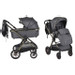Cangaroo iClick Grey 2-in-1 Kinderwagen Incl. Adapter 110917