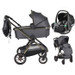 Cangaroo iClick Grey 3-in-1 Kinderwagen Incl. Autostoel