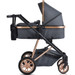 Cangaroo Midas Black 3-in-1 Combi Kinderwagen incl. Autostoel