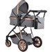 Cangaroo Midas Grey 3-in-1 Combi Kinderwagen incl. i-Size Autostoel