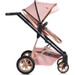 Cangaroo Midas Pink 3-in-1 Combi Kinderwagen incl. Autostoel