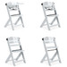 Cangaroo Nuttle White 2-in-1 Meegroei Kinderstoel