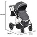 Cangaroo Thira Grey 3-in-1 Combi Kinderwagen incl. Autostoel