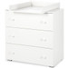 Babykamer Teuntje Wit: Ledikant, Commode en Kast