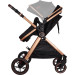 Ding Liam Black/Rose 3-in-1 Combi Kinderwagen Incl. Autostoel DI-381712