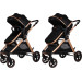 Ding Liam Black/Rose 3-in-1 Combi Kinderwagen Incl. Autostoel DI-381712