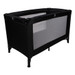 Ding Basic Black Complete Logeerset Campingbedje + Opvouwbaar Matras in Tas