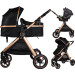 Ding Liam Black/Rose 3-in-1 Combi Kinderwagen Incl. Autostoel DI-381712