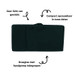 Ding Opvouwbaar Boxmatras in Tas 88 x 88 cm