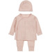 Dirkje Organic Dusty Pink Maat 44 Overslag Shirt met Broekje en Mutsje WN1206 NOOS
