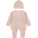 Dirkje Organic Dusty Pink Maat 44 Overslag Shirt met Broekje en Mutsje WN1206 NOOS