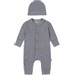 Dirkje Organic Faded Blue Maat 50 Boxpakje met Mutsje WN1267 NOOS