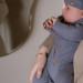 Dirkje Organic Faded Blue Maat 50 Boxpakje met Mutsje WN1267 NOOS