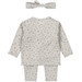 Dirkje Organic Faded Blue Maat 56 Overslag Shirt met Broekje en Haarband WN1205 NOOS