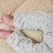 Dirkje Organic Faded Blue Maat 56 Overslag Shirt met Broekje en Haarband WN1205 NOOS