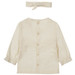 Dirkje Organic Off White Maat 50 Blouse Lange Mouw met Haarband WN1222 NOOS