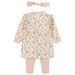 Dirkje Organic Off White Maat 50 Flowers Jurkje met Legging WN1211 NOOS