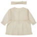 Dirkje Organic Off White Maat 62 Ruffle Jurkje met Haarband WN1225 NOOS