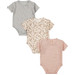 Dirkje Organic Pink Maat 62/68 Korte Mouw Overslag Romper 3 Stuks WN1200 NOOS
