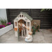Dolu Garden Wit/Roze Speelhuisje met Accessoires