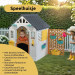 Dolu Garden Wit/Roze Speelhuisje met Accessoires