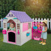 Dolu Garden Wit/Roze Speelhuisje met Accessoires 2578