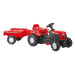Dolu Ranchero Rood Traptractor met Aanhangwagen 8146