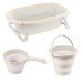 Dolu Relax Beige 3-delige Opvouwbare Badset 7271